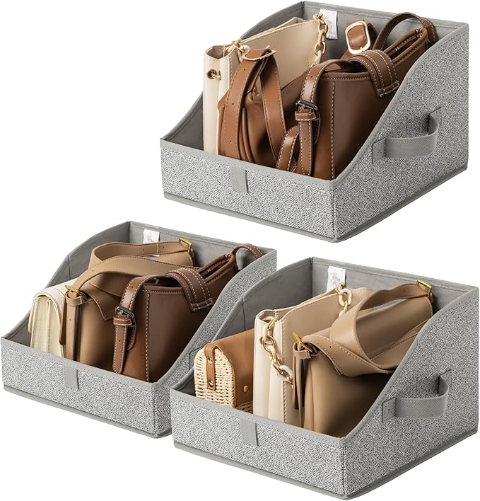 GRANNY SAYS Trapezoid Storage Bin, Closet Shelf Organizers, Fabric Storage Bins with Handles, Closet Shelf Organizers and Sto