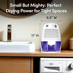 Eva-Dry EDV-1100 Whisper-quiet 16 OZ Dehumidifier with Auto Shut Off and Restart for small spaces in your Home, RV,
