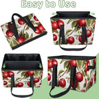 Reusable Grocery Bags Heavy Duty Shopping Bags Foldable Large Tote Bags with Long Handles & Hard Bottom