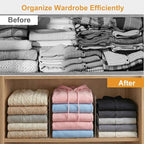 SortNStore Shelf Dividers for Closet Organization: 10" Tall x 12" Deep, Adhesive Separators Features Acrylic Material and Pro