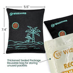 4 x 500 Gram Rechargeable Silica Gel Desiccant Packs, Microwave Reactivated Moisture Absorbers, Color Indicating Reusable
