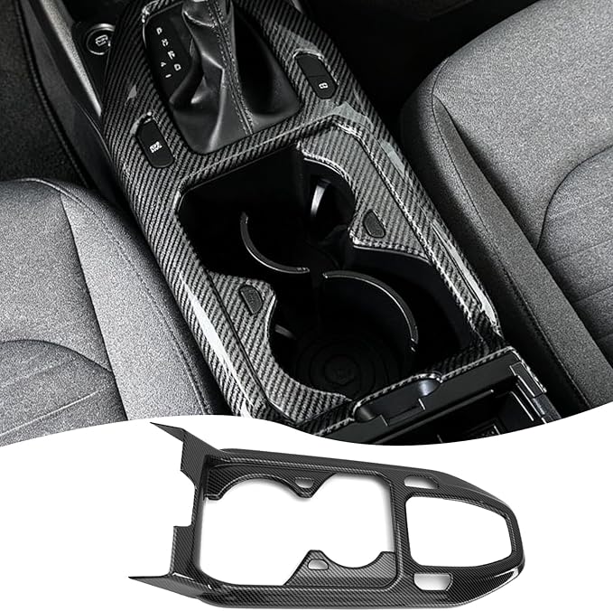 Center Console Frame Cover,for Kia K4 2024 2025 2026, Gear Shift Panel,Cup Holder Trim - Carbon Fiber Protective Accessories