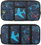 Airplane Car Sun Visor Organizer,Car Sun Storage Pocket Pouch Case Bag with Double Zippers Truck SUV Storage Pouch Holde