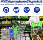 2PCS Shopping Carts Reusable Trolley Bags for Grocery Cart. Foldable Grocery Bags.Reusable Grocery Bags.Tote Bag Eco-friendly Bag.
