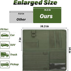 Tactical Visor Organizer, Car Visor Organizer, Sunvisor Organizers, Tactical Visors Cover Molle Webbing, Truck Accessories for Men, Car Sunshade Storage Pouch (Dark Green)