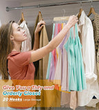 Gomyrod Bra Hanger for Closet, Tank Top Hangers 2 Pack w/20 Hooks Holds 40 Bras, Capacity Foldable Wood Space Saving Hanger, 