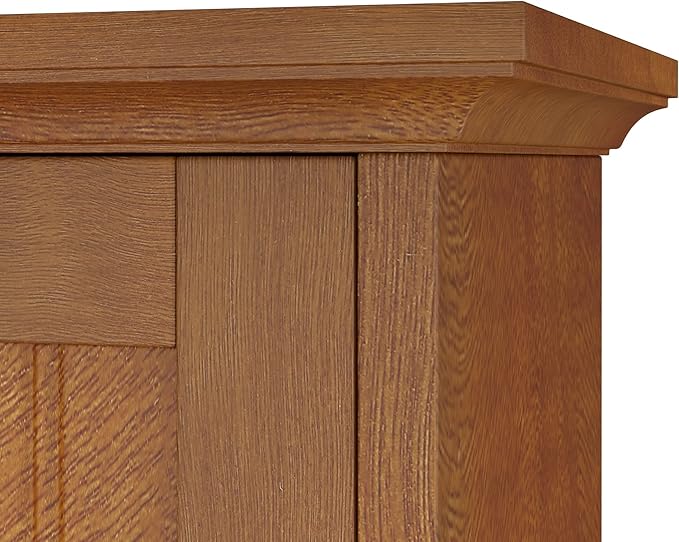 ChooChoo Bathroom Wall Cabinet, Over The Toilet Space Saver Storage Cabinet, Medicine Cabinet with 2 Door and Adjustable Shel