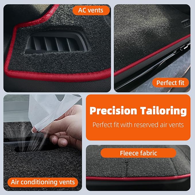 KEYOOG Dashboard Cover Dash Mat Fit for Fo-rd Explorer 2019-2011 (Without HUD Models), Car Dash Board Mat Anti-Glare Carpet, 