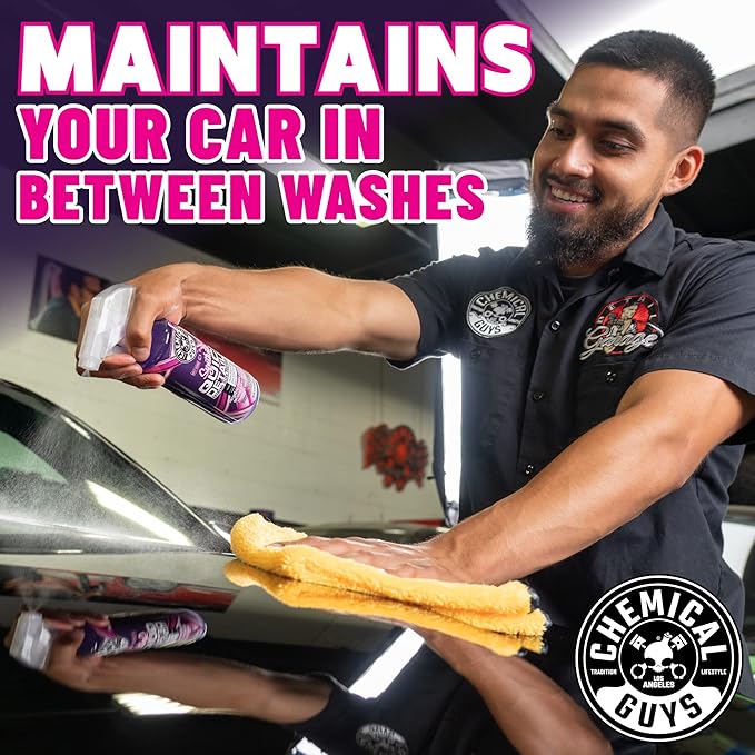 Chemical Guys Synthetic Quick Detailer – High Gloss Quick Detailer Spray, Safe for Cars, Trucks, SUVs, Motorcycles and RVs, R
