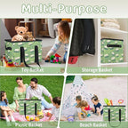 Reusable Grocery Bags Heavy Duty Shopping Bags Foldable Large Tote Bags with Long Handles & Hard Bottom