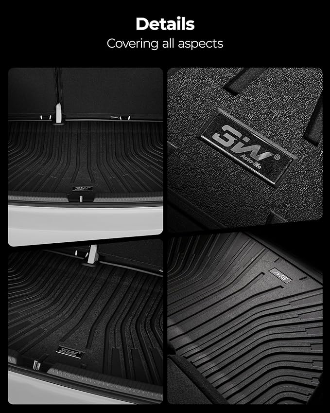 3W Cargo Liner Fit for 2024 2025 2026 Crosstrek/2024 2025 2026 Impreza, All Weather TPE Heavy Duty Trunk Liner Custom Fit for Crosstrek & Impreza Accessories (NOT for Hybrid)