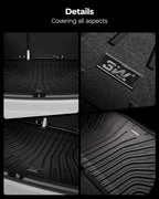 3W Cargo Liner Fit for 2024 2025 2026 Crosstrek/2024 2025 2026 Impreza, All Weather TPE Heavy Duty Trunk Liner Custom Fit for Crosstrek & Impreza Accessories (NOT for Hybrid)
