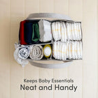PUTSKA Baby Diaper Caddy Organizer - Nursery Storage Basket for Diaper Station, Baby Basket Shower Gift List and Registry Mus