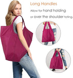 BeeGreen Cerise Reusable Grocery Bags Wholesale Reusable Kitchen Bags Bulk Foldable-Machine Washable with Zipper Storage Pouch 50 Packs