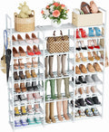 Mavivegue 9 Tiers Shoe Rack Tall Shoe Organizer Shoe Storage 50-55 Pairs Vertical Shoe Shelf Large Shoe Rack Organizer Stacka