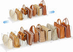 Dmevkic 11-Pack Adjustable Shelf Dividers, Expandable Purse Organizer for Closet (32–44.8"), Purse Storage Handbag Organizer 