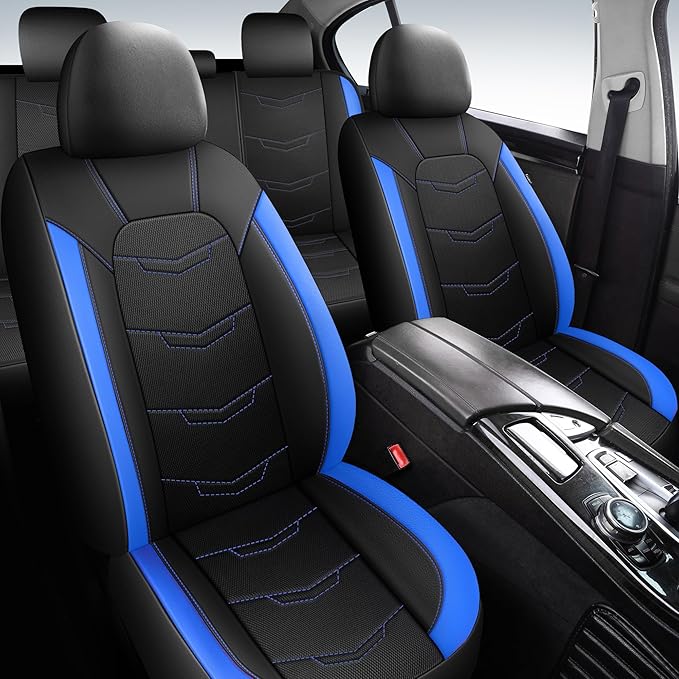 Seat Covers,Sport and Breathable Car Seat Covers,Anti-Slip Universal Fit Car Seat Covers Full Set for Cars Sedans SUV and Tru