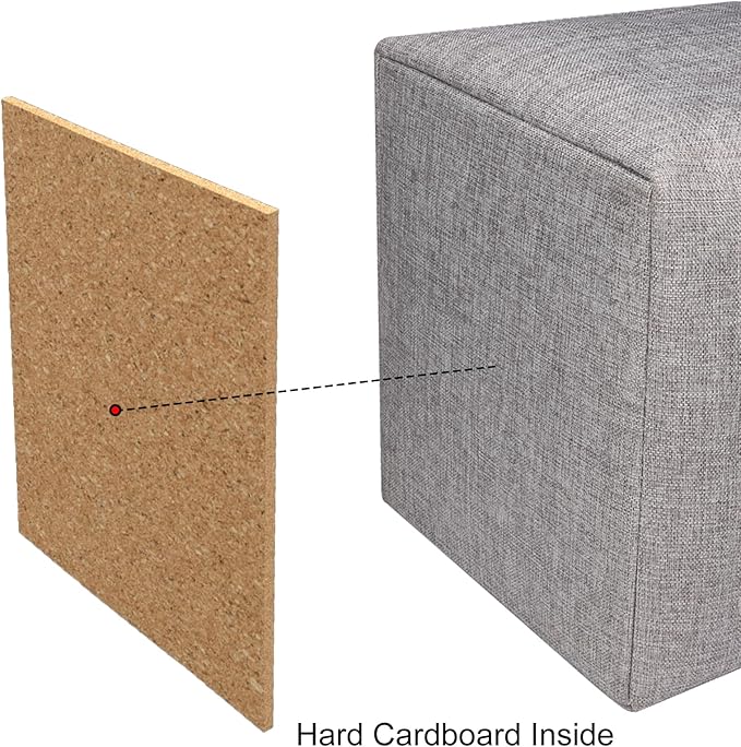 Univivi Foldable Storage Basket Fabric 13 inch Cube Storage Bins with Hard Bottom &Sturdy Handles Storage Cube for Shelf Clos