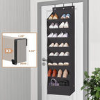STORAGE MANIAC Over the Door Shoe Organizer Heavy-Duty Large Deep Pocket Hanging Shoe Organizer Shoe Rack Door Closet Shoe Or