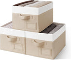 GRANNY SAYS Decorative Storage Baskets, Fabric Storage Bins for Clothes, Closet Storage Boxes with Handles, Collapsible Stora
