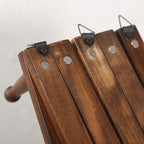 WEBI Accordion Wall Hanger,Expandable Wooden Coat Rack,Accordion Hat Rack for Wall for Hats,Caps,16 Peg Hooks,Brown,2 Packs