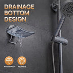 LEVERLOC Chrome Suction Cup Soap Dish Holder for Shower Wall Drill-Free Rustproof Waterproof Wall Mount Strong Suction Remova