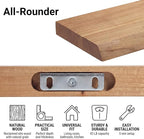 PERFNIQUE 24 Inch Floating Shelves Set of 2, Solid Elm Wood Rustic Live Edge Wall Decor Shelves - Invisible Bracket Mount for