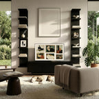 7 Tier Wall Shelf Unit & Lack Shelf, Versatile Floating Shelves for Wall, Bedroom Book Shelf, Vanity Display Shelves, Tall De