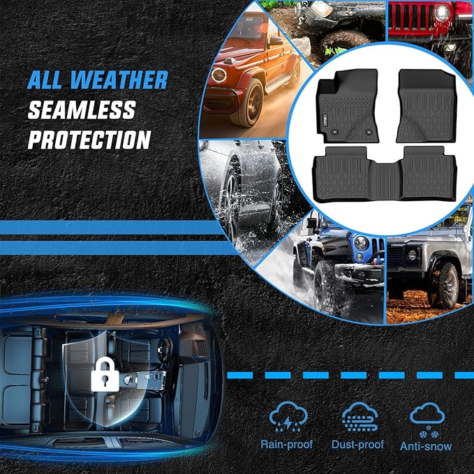 Nilight TPE Floor Mats for Toyota Corolla Sedan 2014 2015 2016 2017 2018 2019,All Weather Custom Fit Heavy Duty Floor Liners