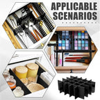Blosssound 15 Pcs 5.12 Tall Drawer Divider Adjustable Drawer Organizer DIY Ultra Deep Storage Organizer Separator with Fixed 
