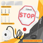 1 Pack Adjustable Garage Parking Sensor with LED Display – No-Drill Parking Aid for Cars, SUVs & Pickups, Set Stop Distance 6