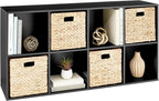 Best Choice Products 8-Cube Storage Organizer, 11in Shelf Opening, Bookcase, Display Shelf, Customizable w/ 3 Removable Back 