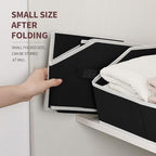 Homsorout Storage Baskets for Shelves - Trapezoid Cube Storage Organizer Bins, Decorative Storage Baskets with Handles, Large