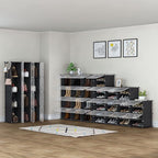 HOMIDEC Shoe Rack Organizer, 8 Tier Shoe Storage Cabinet 48 Pair Plastic Shoe Organizer Shelves for Closet Hallway Bedroom En