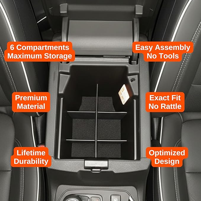 Vehicle OCD - Center Console Organizer for Chevy Traverse (2018-2023) - Made in USA - SLX168