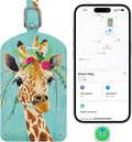 Luggage Tags Built-in Anti-Loss Tracker, Luxury Leather Luggage Tags for Suitcase, Travel Bags, Backpacks, Travel Organizer f