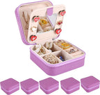 KElofoN Travel jewelry case Travel jewelry box Travel Jewelry Organizer Small Jewelry Organizer Box for Girls Women with Mirr