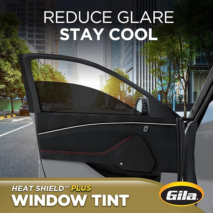 Gila 50165998 Heat Shield Plus Black Window Tint, 1 roll