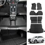 Floor Mats Compatible with 2019-2024 Subaru Forester Cargo Mat Trunk Liner TPE All Weather Back Seat Cover Protector 2023 Forester Accessories (Trunk Mat+Backrest Mats+Floor Mats)