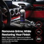 Malco Clean and Shine Interior Car Cleaner and Dressing - Best Interior Car Care to Restore Leather Plastic and Vinyl / 1 Sim