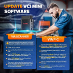 Autel MaxiSys MaxiVCI VCI Mini OBD2 Adapter Connector, 2026 Vehicle Wireless Diagnostic Interface, Work w/Autel Scanner