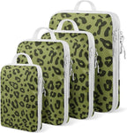 4 Set Compression Packing Cubes For Travel Bags Organizer For Luggage Suitcase Organizer, Compression Bags For Travel Accesso