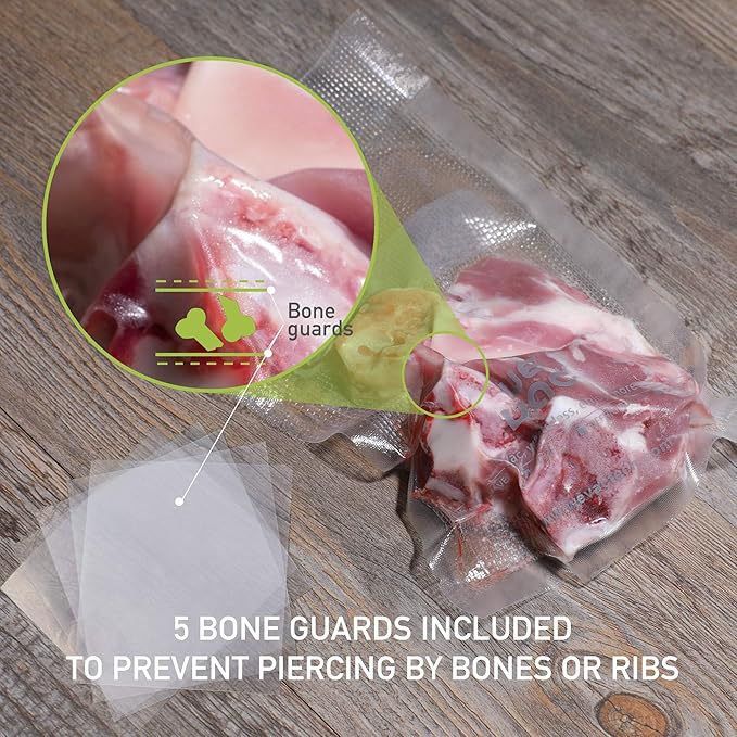 Wevac Vacuum Sealer Bags 100 Pint 6x10 Inch for Food Saver, Seal a Meal, Weston. Commercial Grade, BPA Free, Heavy Duty, Grea