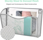 EASEPRES 6 Single Pocket Mesh Hanging File Organizer, Vertical Wall Mounted Magazine File Holder, Mount Basket Mail Paper Doc