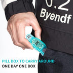 Daviky Monthly Pill Organizer 2 Times a Day, 30 Day Pill Box AM PM with Separate Container, One Month Medicine Case Twice a D