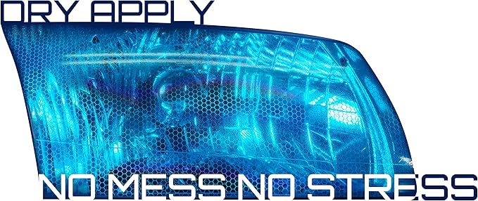 VViViD Bio HEX+ Air-Tint Headlight Vinyl Roll (12" x 60", Micro Blue)