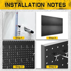 100PCS Pegboard Accessories Organizer Kit,Paper Towel Holder,Closet Organizers and Storage - Easy Storage and Organization fo