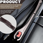2PCS Car Seat Gap Filler Organizer, Car Seat Gap Organizer with Phone Holder, Car Accessories Car Side Seat Gap Filler for Prevent Falling (Brown)