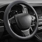 【2025 Model】 Breathable Soft Leather Car Steering Wheel Cover for Men Women, Non-Slip, Comfortable,Universal 15 inches Steeri