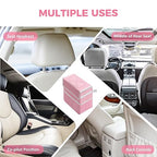 YSSOA Car Trash Can with Lid, Leak-Proof Organizer and Storage Bag, Adjustable and Portable Interior, Collapsible Multipurpose Garbage Bag, 2 Gallon, Pink